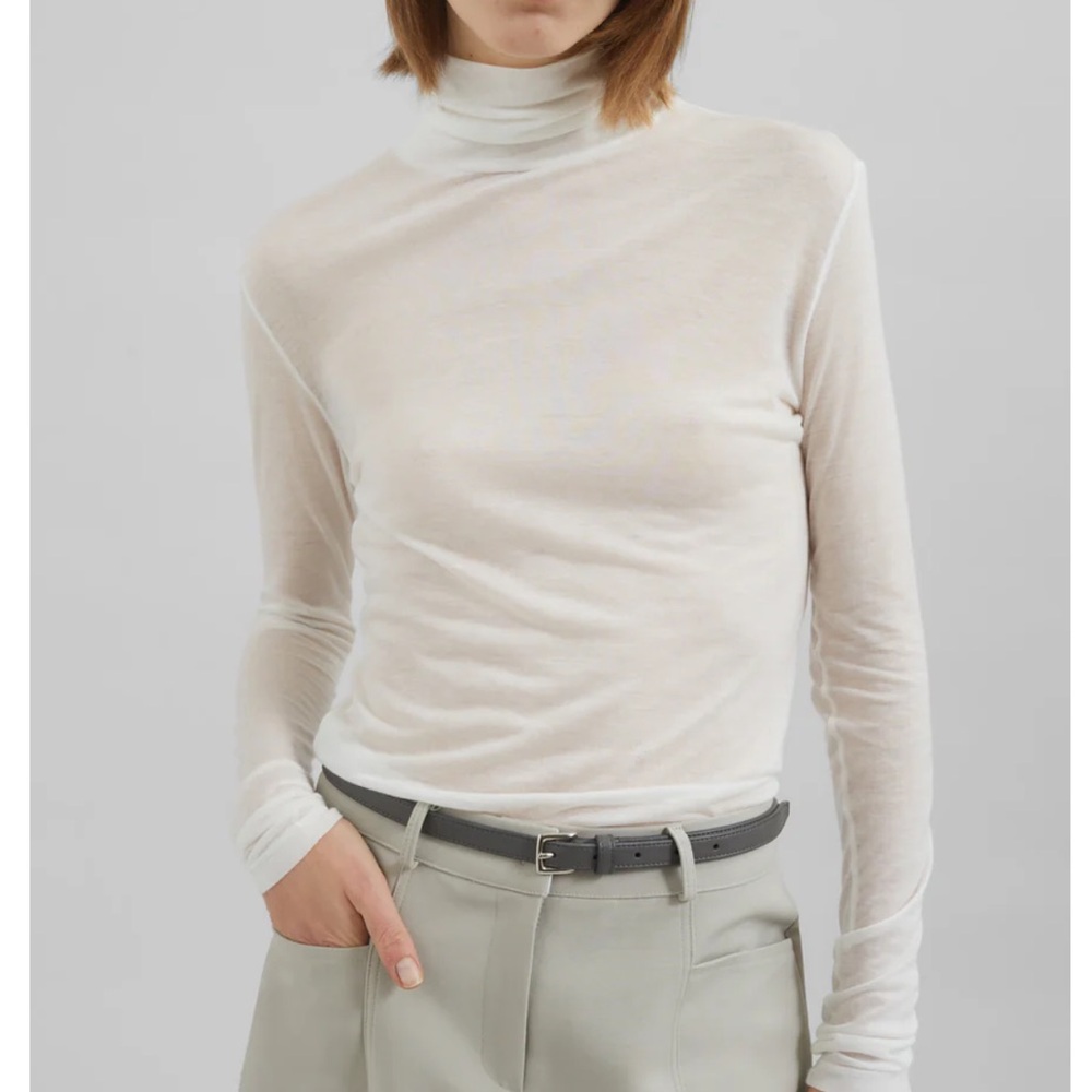 The Frankie Shop Evren Sheer Turtleneck